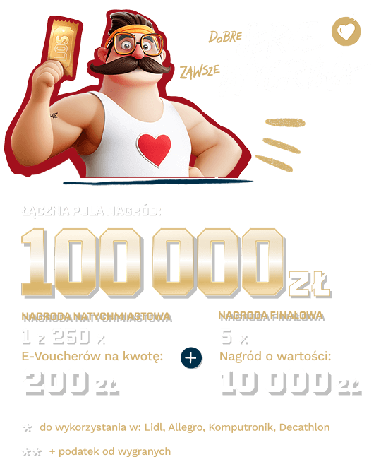 Łączna pula nagród 100000zł
